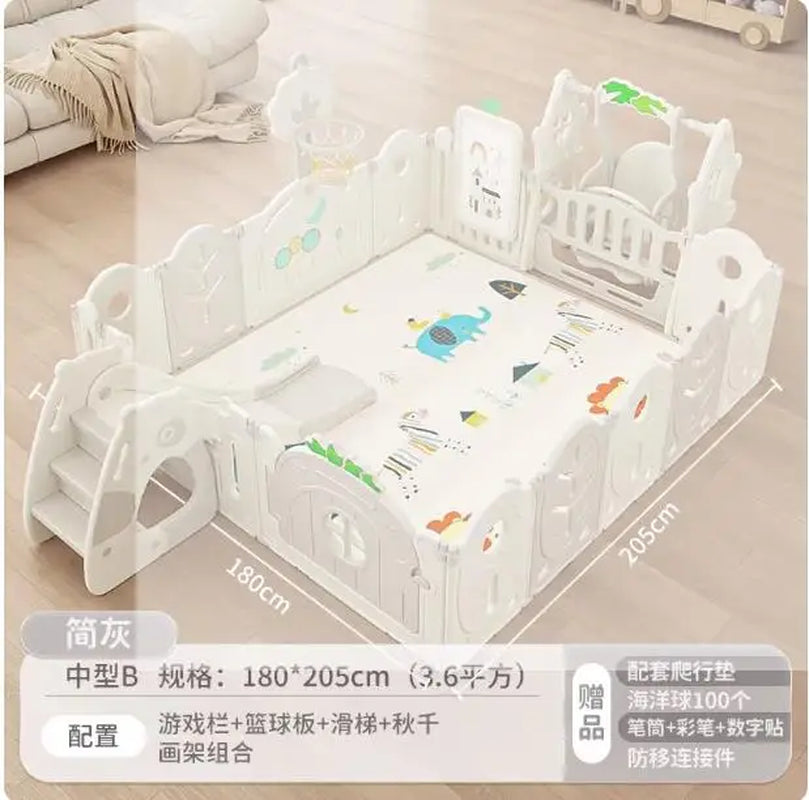 XL Children'S Playpen Protective Grating Baby Indoor Home Folding Ground Crawling Mat