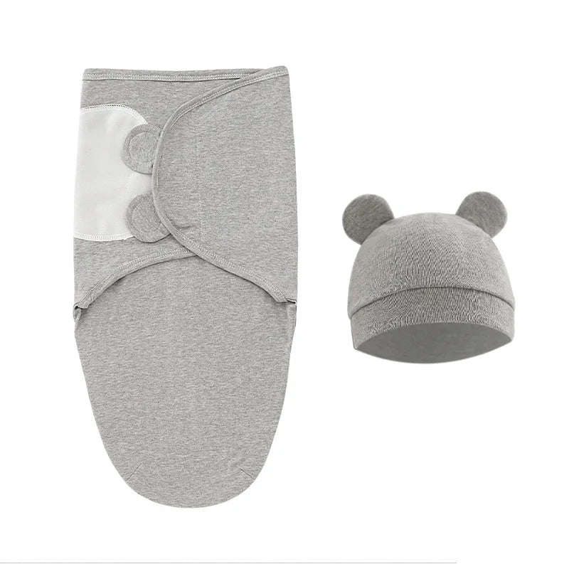 100% Cotton Baby Sleeping Bag for Newborn Extract Envelope Swaddle Cocoon Baby Blanket Swaddling Wrap Sleepsack for Baby Girl