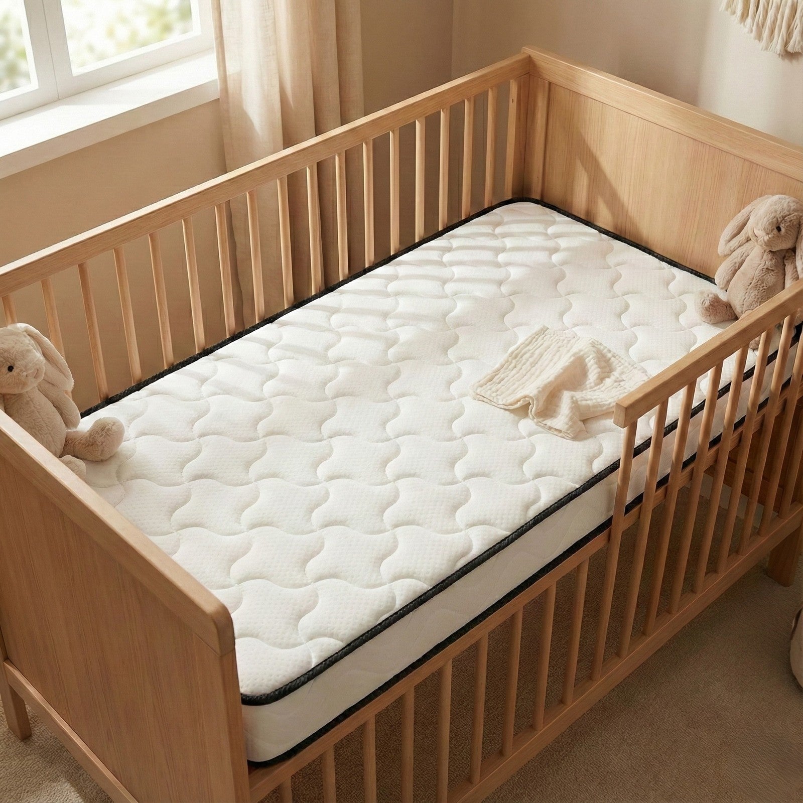 Dreamz Baby Kids Spring Mattress Bed Cot Crib Breathable Firm Foam 13Cm Thick