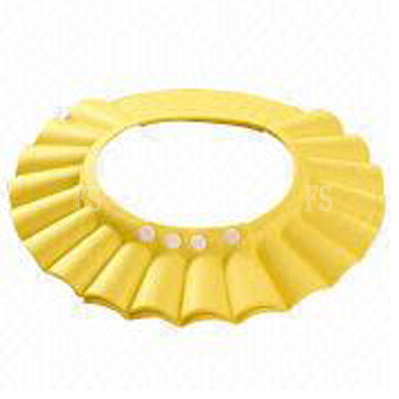 ADJUSTABLE BABY SHOWER CAP BABY KIDS CHILDREN BATH SHAMPOO SHIELD HAT WASH HAIR