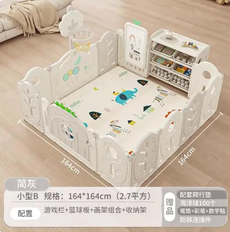XL Children'S Playpen Protective Grating Baby Indoor Home Folding Ground Crawling Mat