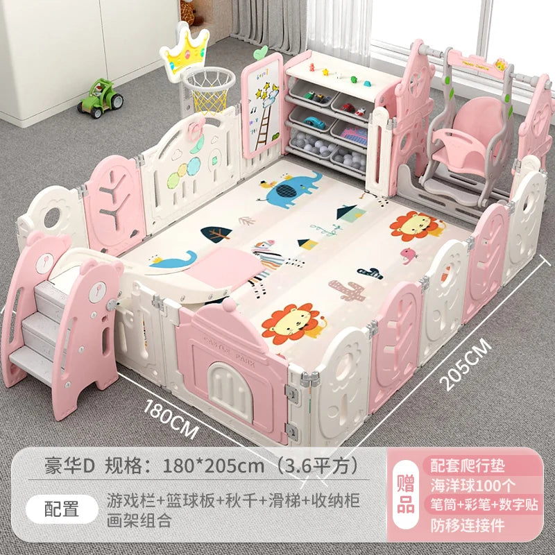 XL Children'S Playpen Protective Grating Baby Indoor Home Folding Ground Crawling Mat