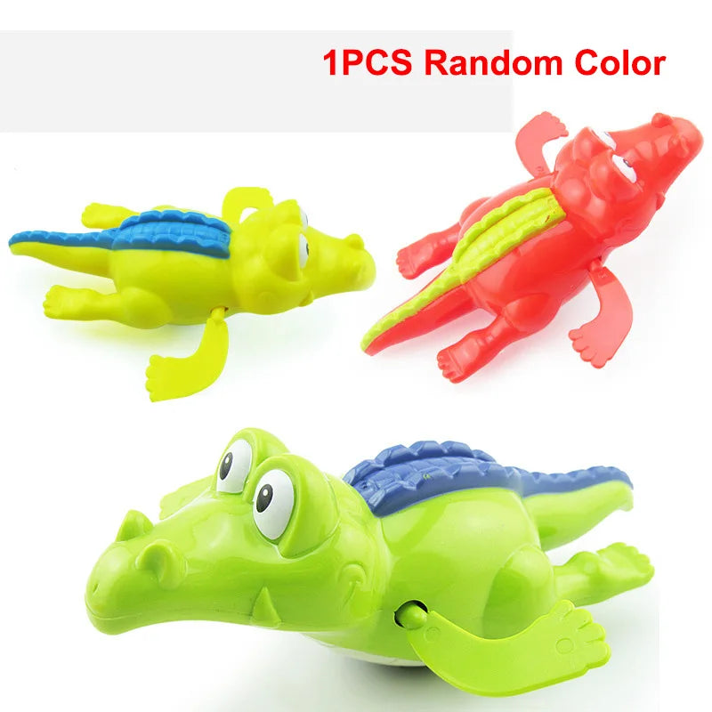 1Pcs Bath Toys Turtle Dolphin Baby Shower Baby Wind up Swim Play Toy Swimming Pool Accessories Baby Play in Water Random Color