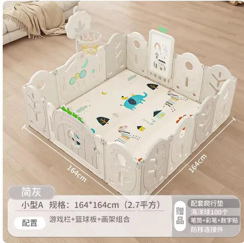 XL Children'S Playpen Protective Grating Baby Indoor Home Folding Ground Crawling Mat