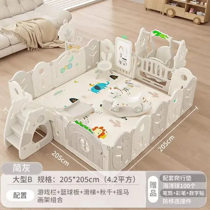 XL Children'S Playpen Protective Grating Baby Indoor Home Folding Ground Crawling Mat