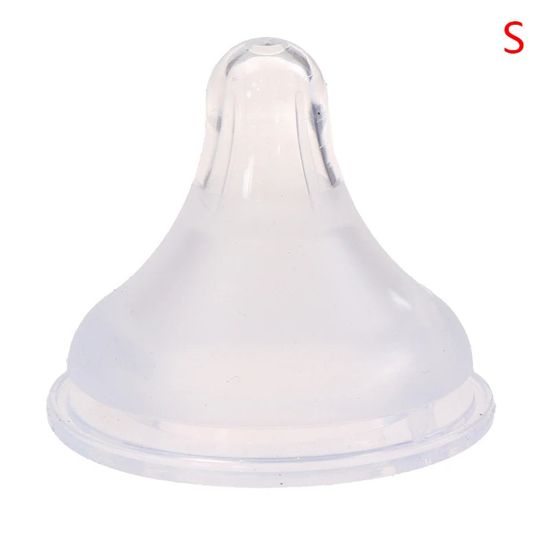 Baby Newborns Soft Safety Liquid Silicone Pacifier Nipple Natural Flexible Replacement Accessories for Wide Mouth Milk Bottle