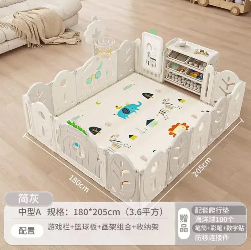 XL Children'S Playpen Protective Grating Baby Indoor Home Folding Ground Crawling Mat