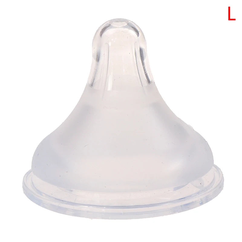 Baby Newborns Soft Safety Liquid Silicone Pacifier Nipple Natural Flexible Replacement Accessories for Wide Mouth Milk Bottle