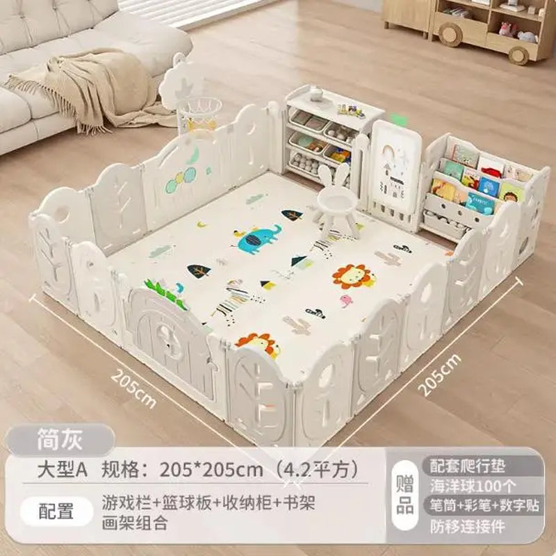 XL Children'S Playpen Protective Grating Baby Indoor Home Folding Ground Crawling Mat