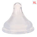 Baby Newborns Soft Safety Liquid Silicone Pacifier Nipple Natural Flexible Replacement Accessories for Wide Mouth Milk Bottle