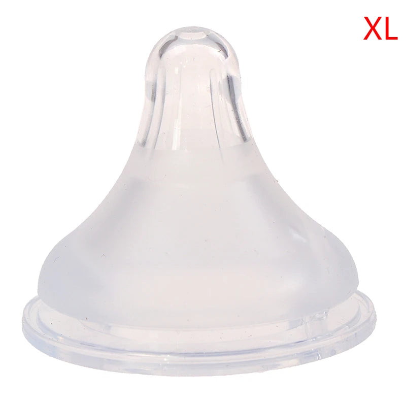Baby Newborns Soft Safety Liquid Silicone Pacifier Nipple Natural Flexible Replacement Accessories for Wide Mouth Milk Bottle