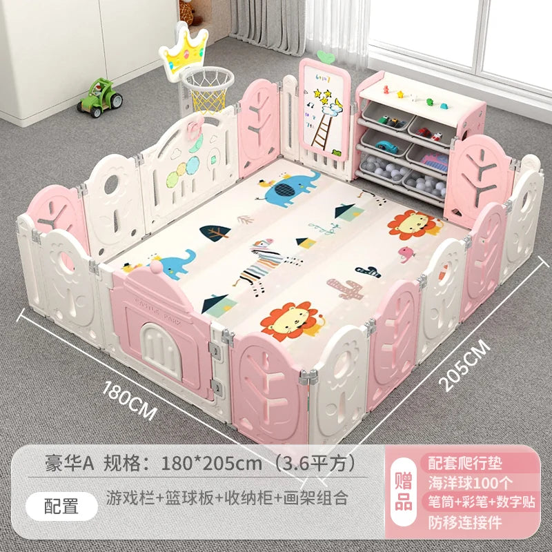 XL Children'S Playpen Protective Grating Baby Indoor Home Folding Ground Crawling Mat