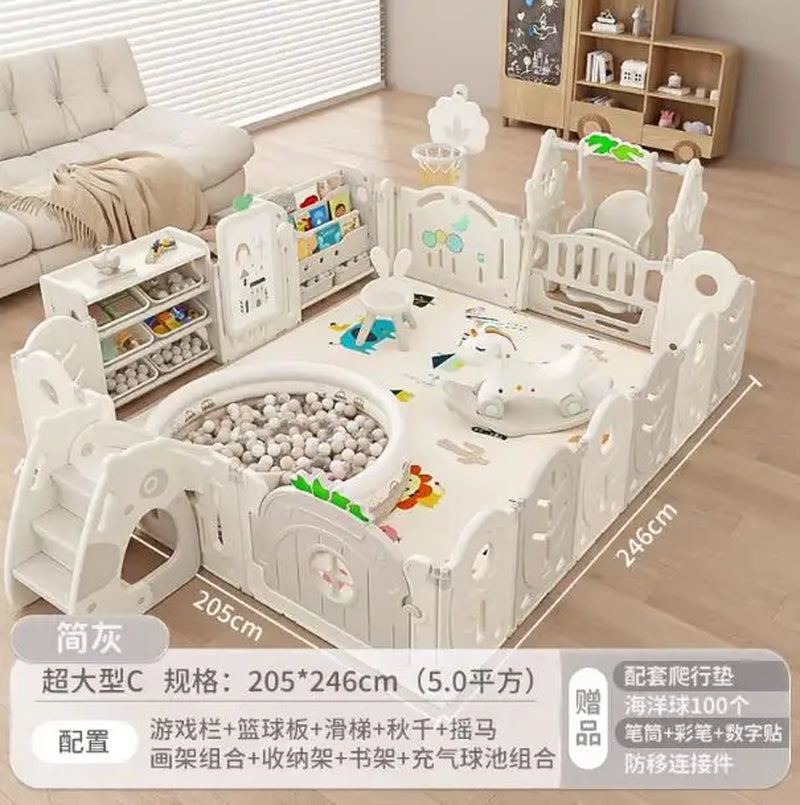 XL Children'S Playpen Protective Grating Baby Indoor Home Folding Ground Crawling Mat