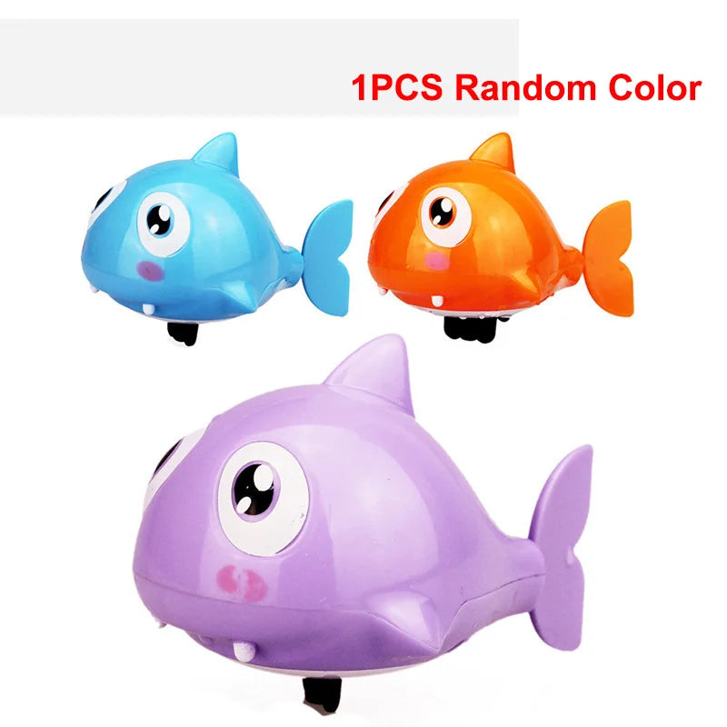 1Pcs Bath Toys Turtle Dolphin Baby Shower Baby Wind up Swim Play Toy Swimming Pool Accessories Baby Play in Water Random Color