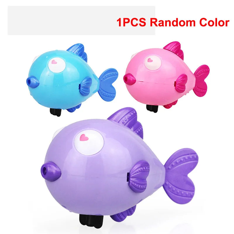 1Pcs Bath Toys Turtle Dolphin Baby Shower Baby Wind up Swim Play Toy Swimming Pool Accessories Baby Play in Water Random Color