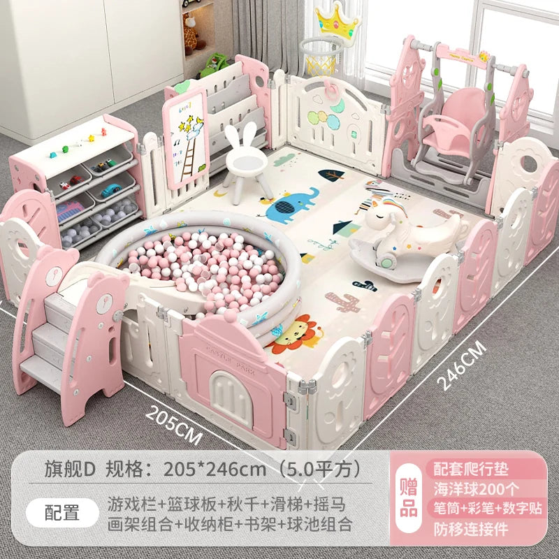 XL Children'S Playpen Protective Grating Baby Indoor Home Folding Ground Crawling Mat
