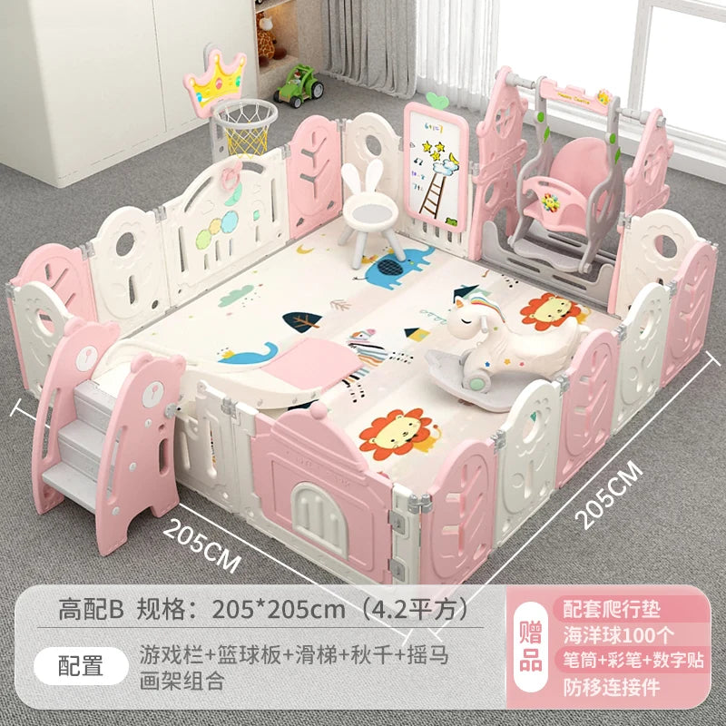 XL Children'S Playpen Protective Grating Baby Indoor Home Folding Ground Crawling Mat