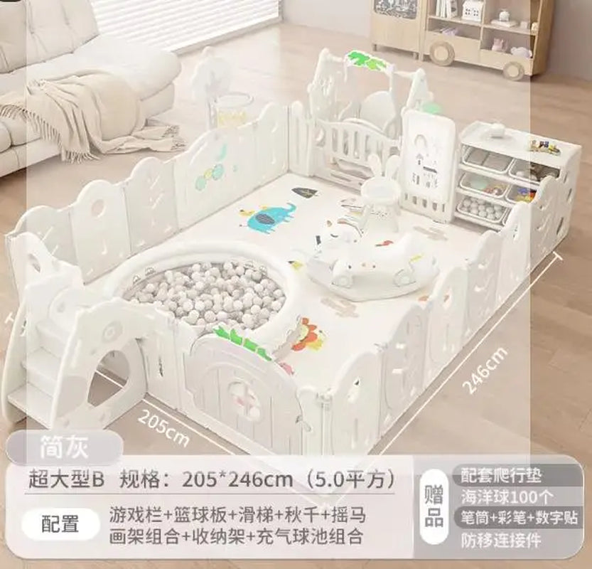 XL Children'S Playpen Protective Grating Baby Indoor Home Folding Ground Crawling Mat