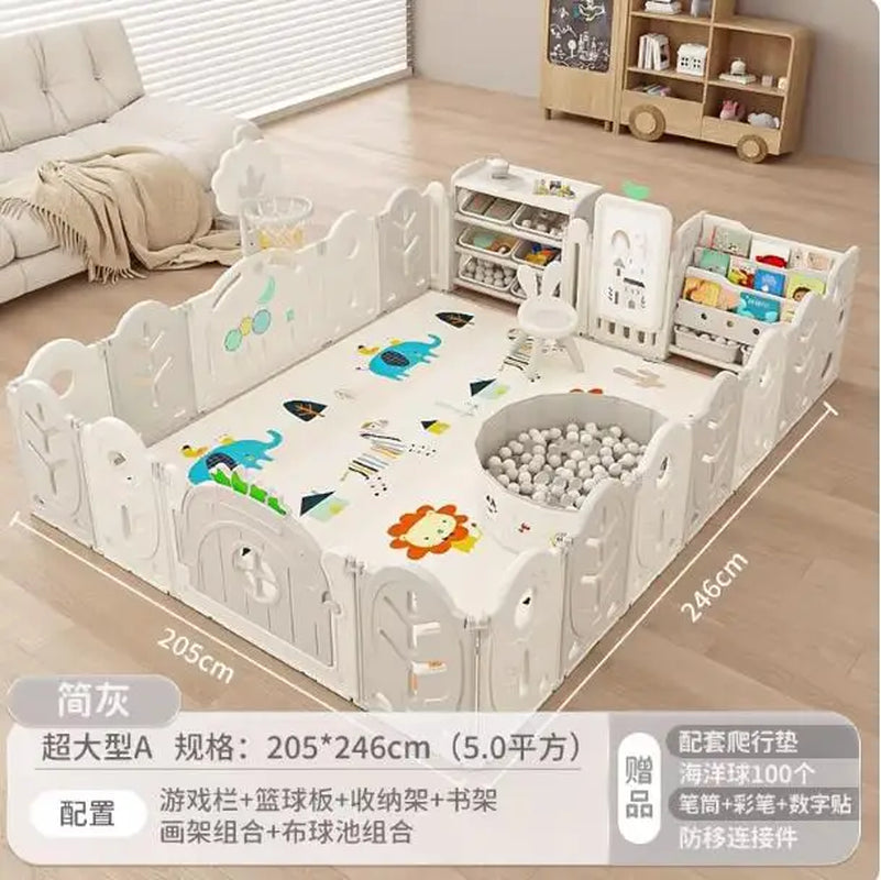 XL Children'S Playpen Protective Grating Baby Indoor Home Folding Ground Crawling Mat