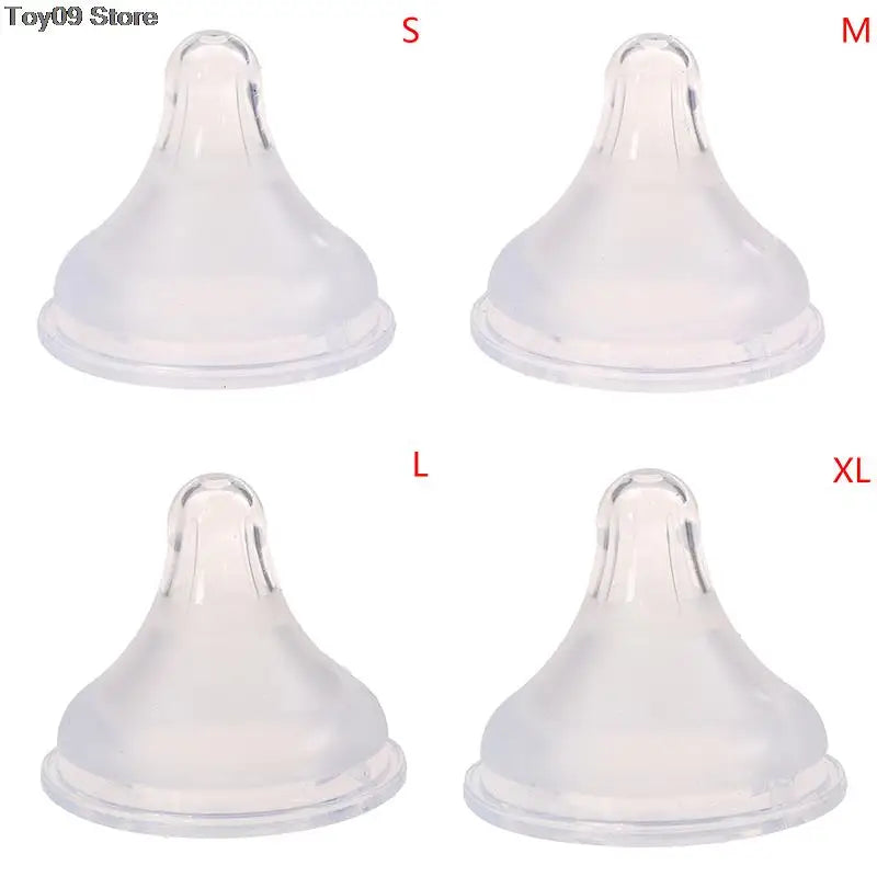 Baby Newborns Soft Safety Liquid Silicone Pacifier Nipple Natural Flexible Replacement Accessories for Wide Mouth Milk Bottle