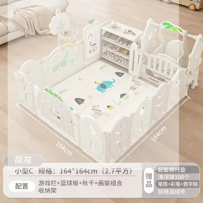 XL Children'S Playpen Protective Grating Baby Indoor Home Folding Ground Crawling Mat