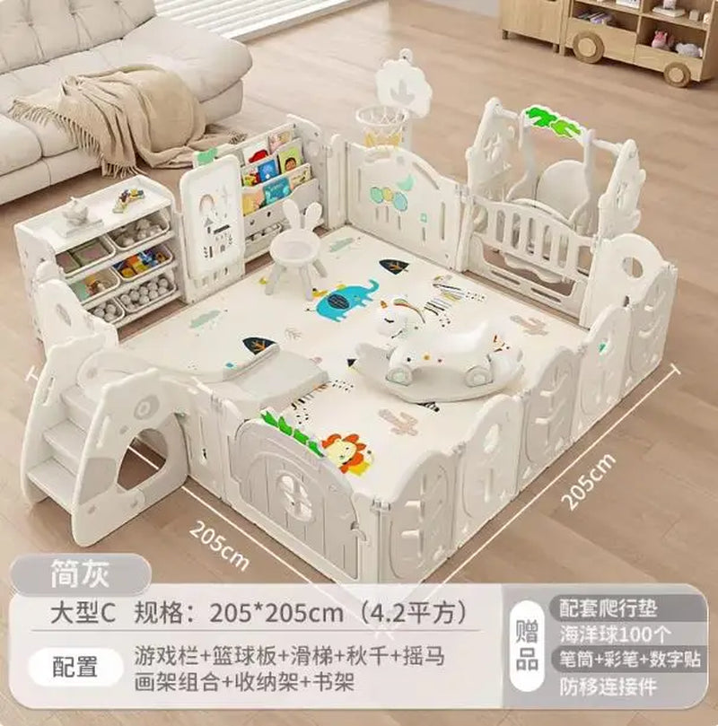 XL Children'S Playpen Protective Grating Baby Indoor Home Folding Ground Crawling Mat